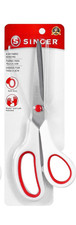 SINGER 8-1/2-Inch Fabric Scissors with Comfort Grip Red  W 00445