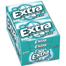 Extra Polar Ice Sugar Free Chewing Gum Bulk Pack, 15 Count Pack of 10