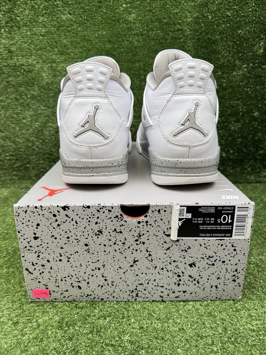 Size 10.5 - Jordan 4 Retro Mid White Oreo 194956852094| eBay