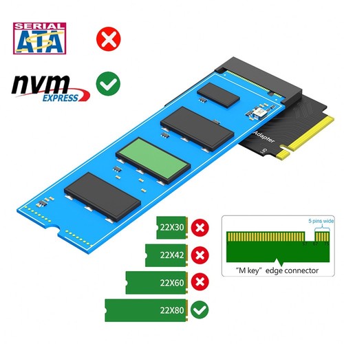 1X(FüR Ally PCIe 4.0 M2 Riser-Karte 2230 Bis 2280 Rechtwinklige M.2 NVM2712 - Photo 5/8