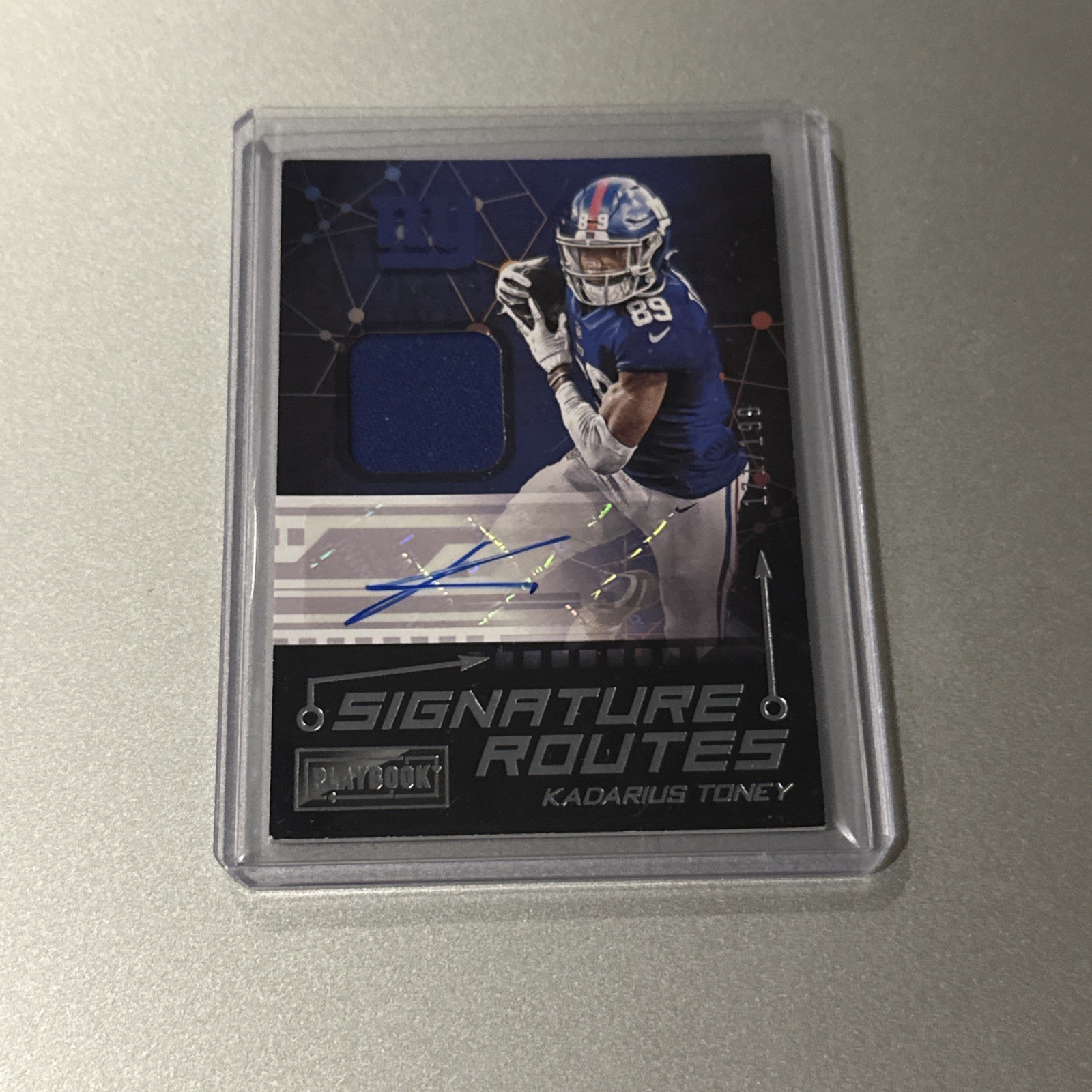 Kadarius Toney Panini Playbook Signature Routes #KTO Base
