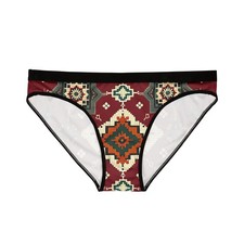 Southwestern Aztec Pattern Bikini Briefs Tribal Geometric Print