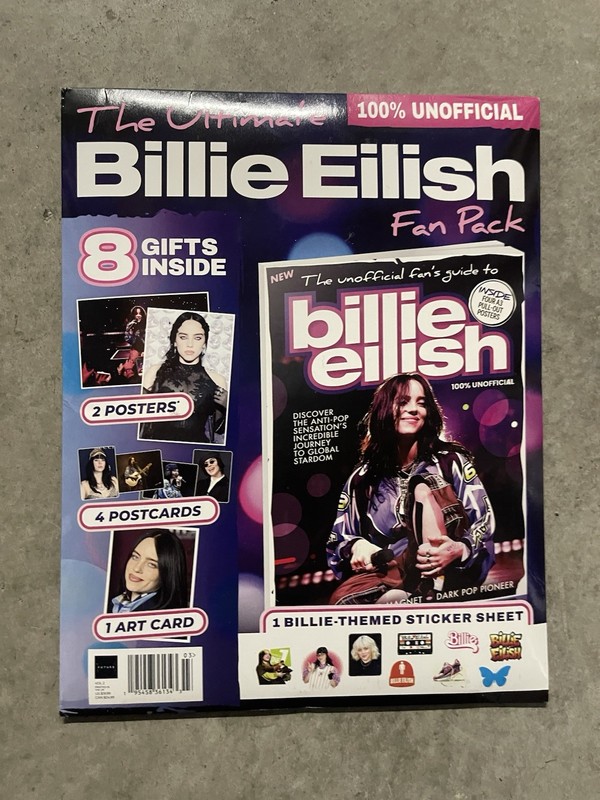 2025 BILLIE EILISH FAN PACK POSTER Magazine SPECIAL EDITION + 8 GIFTS INSIDE New