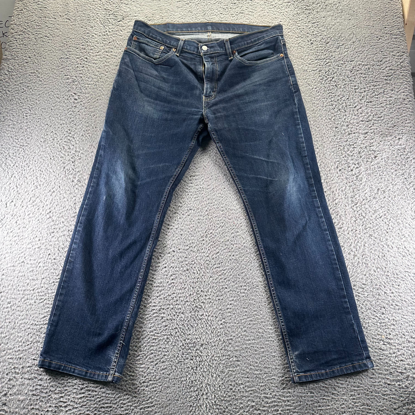 Levi's 559 Jeans Mens 36x32 Blue Cotton Denim Straight Stretch Workwear Faded