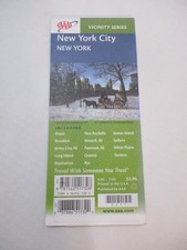 2002 AAA New York City New York City Street Travel Road Map-HrcA