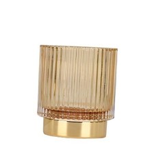 Makeup Brush holder Organizer,Crystal Cosmetic Makeup Brush Glass S Coffee