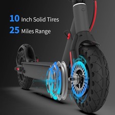 Electric Scooter Adult 500W 25Miles Long Rang 21MPH Folding E-Scooter 10'' Tires
