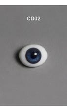 Dollmore BJD glass eyes  12mm Classic Flat Back Oval Glass Eyes CD02 