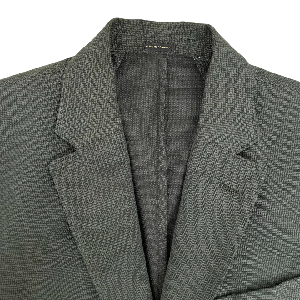 Chaqueta Blazer Deportiva Massimo Dutti Para Hombre 36 Verde Oliva Sin Forro Tela Italiana Foto 3 de 4