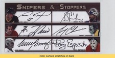 2005 Bossa Card Show Snipers & Stoppers 19/25 Cam Neely Grant Fuhr Auto READ 0a4