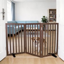 Dog Gate Indoor, Freestanding Dog Fence for The House, Doorways, Hallways,or ...