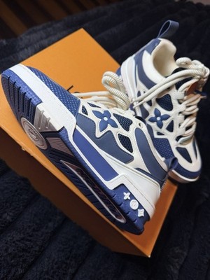 Louis Vuitton LV Skate Sneaker Blue/White Low Top Lace-Up Unisex Logo