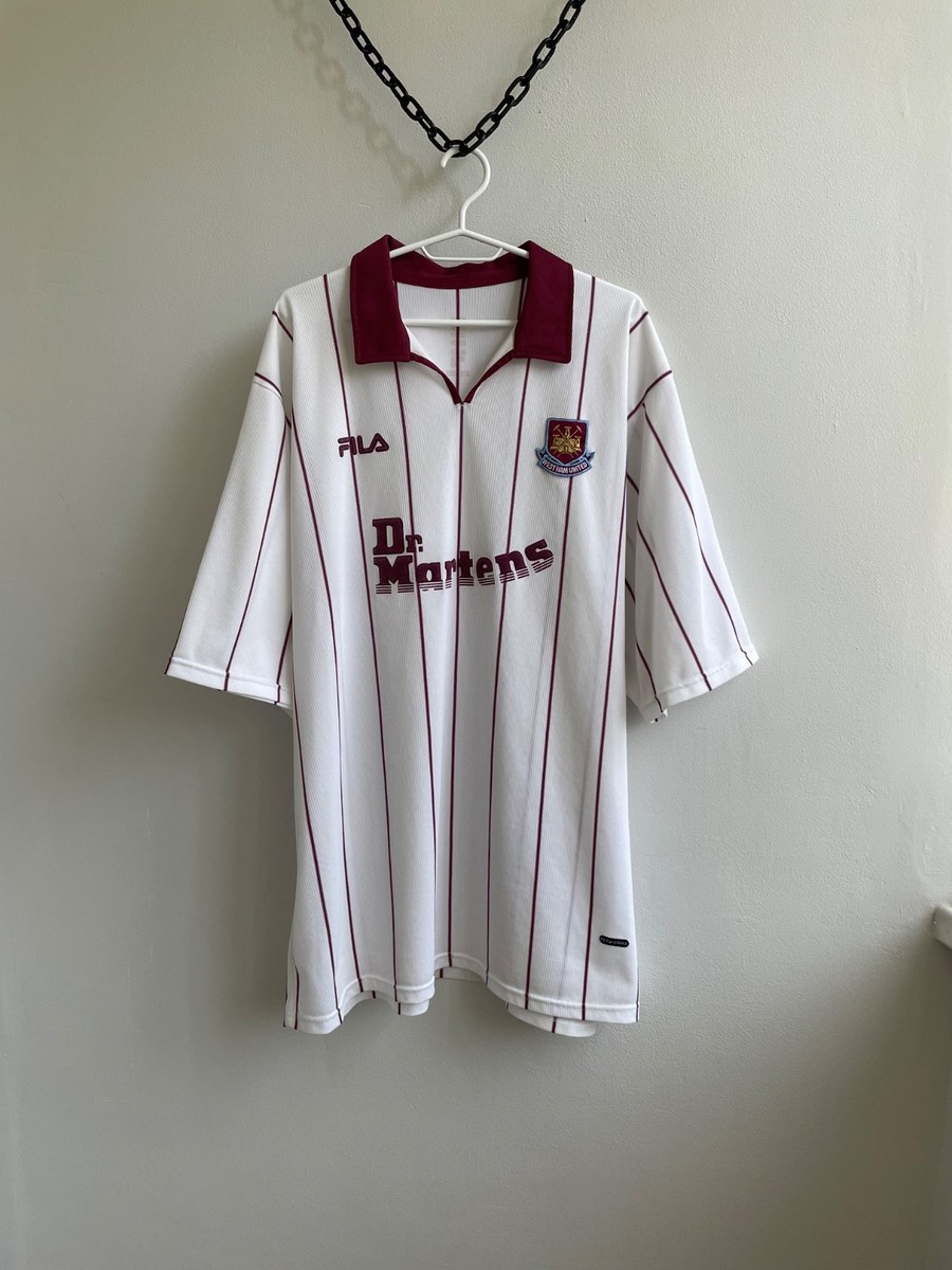 WEST HAM UNITED 2002 2003 AWAY FOOTBALL SHIRT SOCCER JERSEY FILA