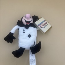 Alice in Wonderland ace of spades playing card vintage plush beanbag Disney NWT