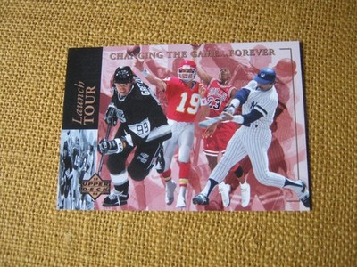 Upper Deck MICHAEL JORDAN GRETZKY/MONTANA/JACKSON 1994 Launch Tour Card 3.5x5 