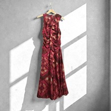 Ulla Johnson Othella Dress in Wild Rose, Midi, SIlk, Size 4, NWT