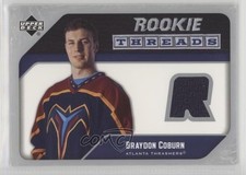 2005-06 Upper Deck Rookie Threads Braydon Coburn #RT-BC 0a4