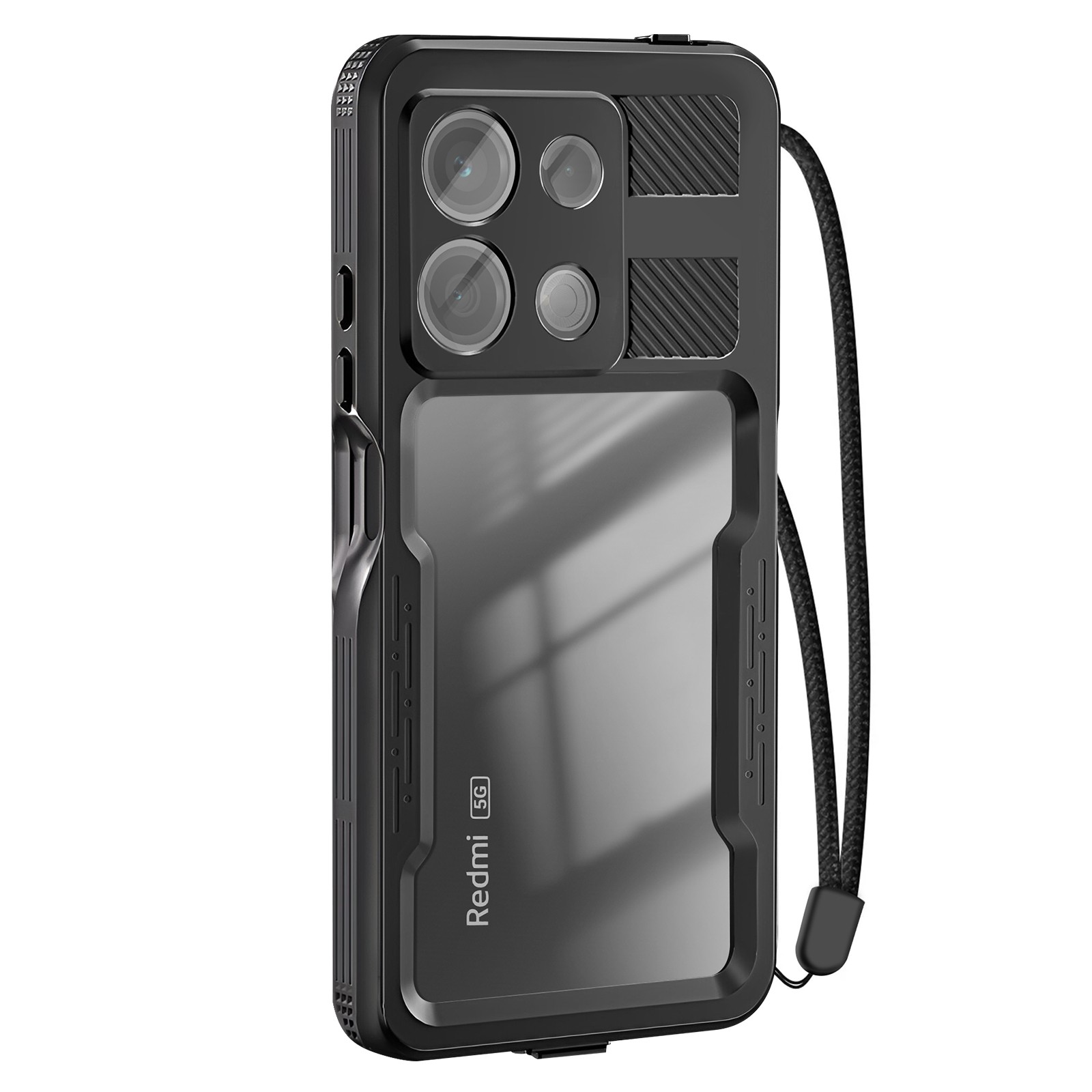 Coque Redmi Note 13 5G étanche IP68 armure de protection premium noire