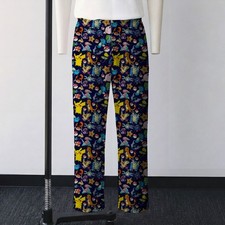 Gen 1 Pokemon Lounge Pants Pikachu Charmander Pajama Bottoms Anime PJs Pockets