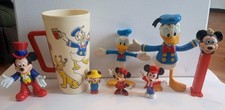 Disney Lot. USED Donald Duck  Mickey Mouse Vintage Toys.