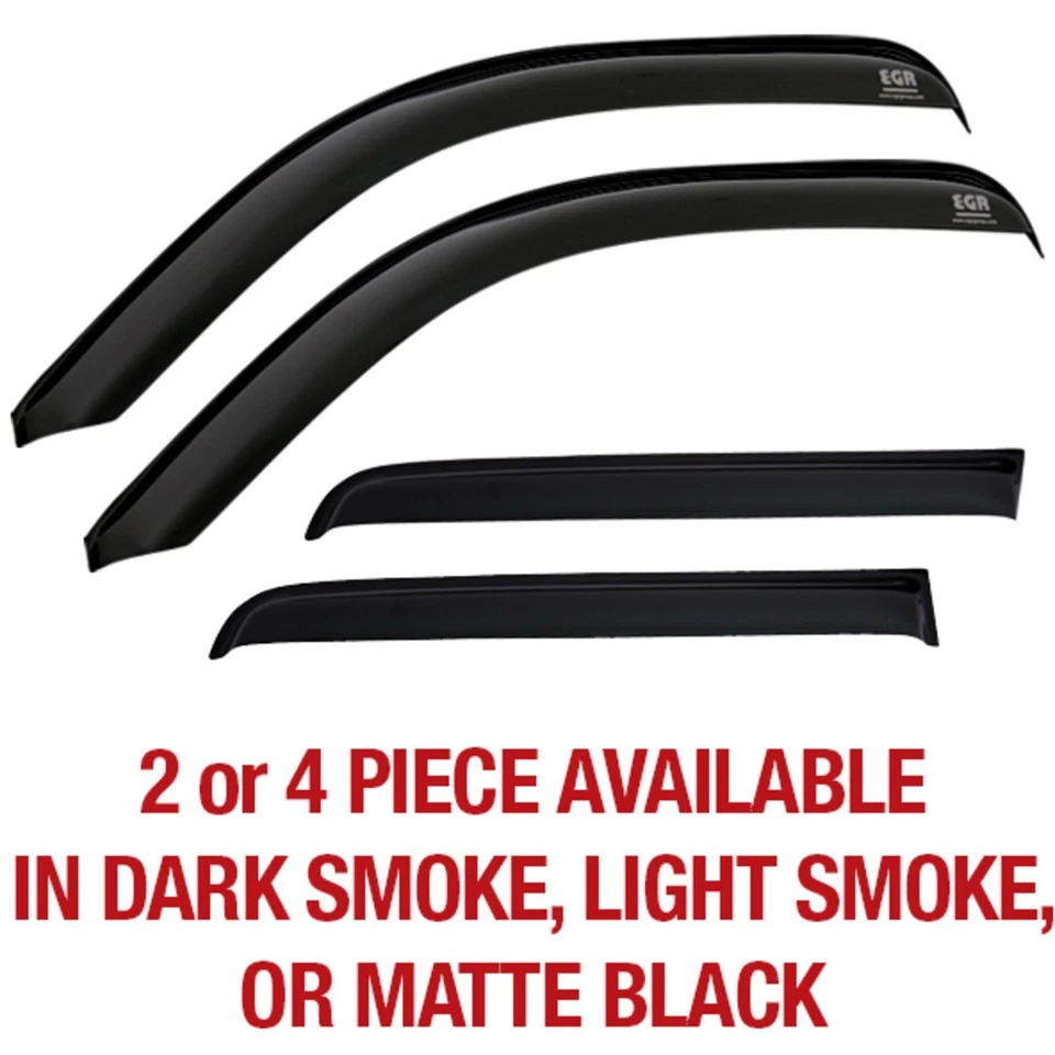 563411 EGR Set of 2 Window Visors Front for F450 Truck F550 F250 F350 Ford Pair - Image 2 of 3