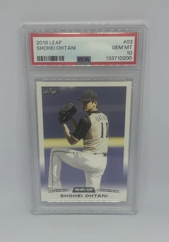 2018 Leaf Shohei Ohtani Rookie Card #03 PSA 10