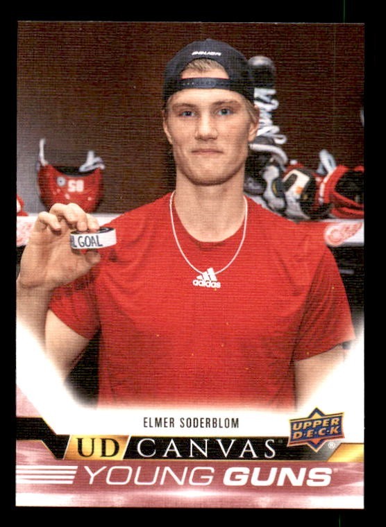 2022-23 Upper Deck Canvas #C235 Elmer Soderblom Young Guns Rookie