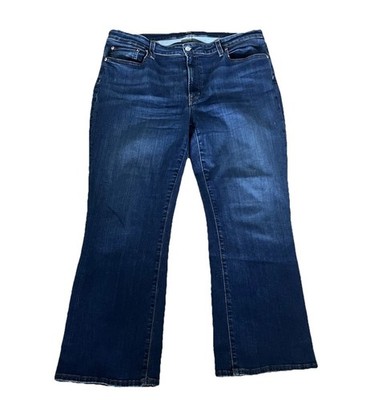 EDWIN 1947 Lark Ankle Jeans Womens 38x27 Dark Wash Stretch Bootcut Denim