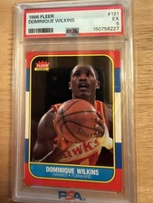 1986-87 Fleer Basketball #121 Dominique Wilkins PSA 5
