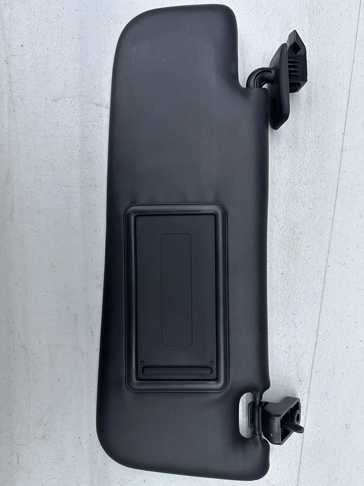 2012-2017 Fiat 500 Sun Visors BLACK OEM Pair Passenger Driver Sides Vinyl - Image 2 of 4