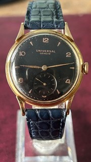 Universal Geneve Rose Gold 18K Vintage Original Dial