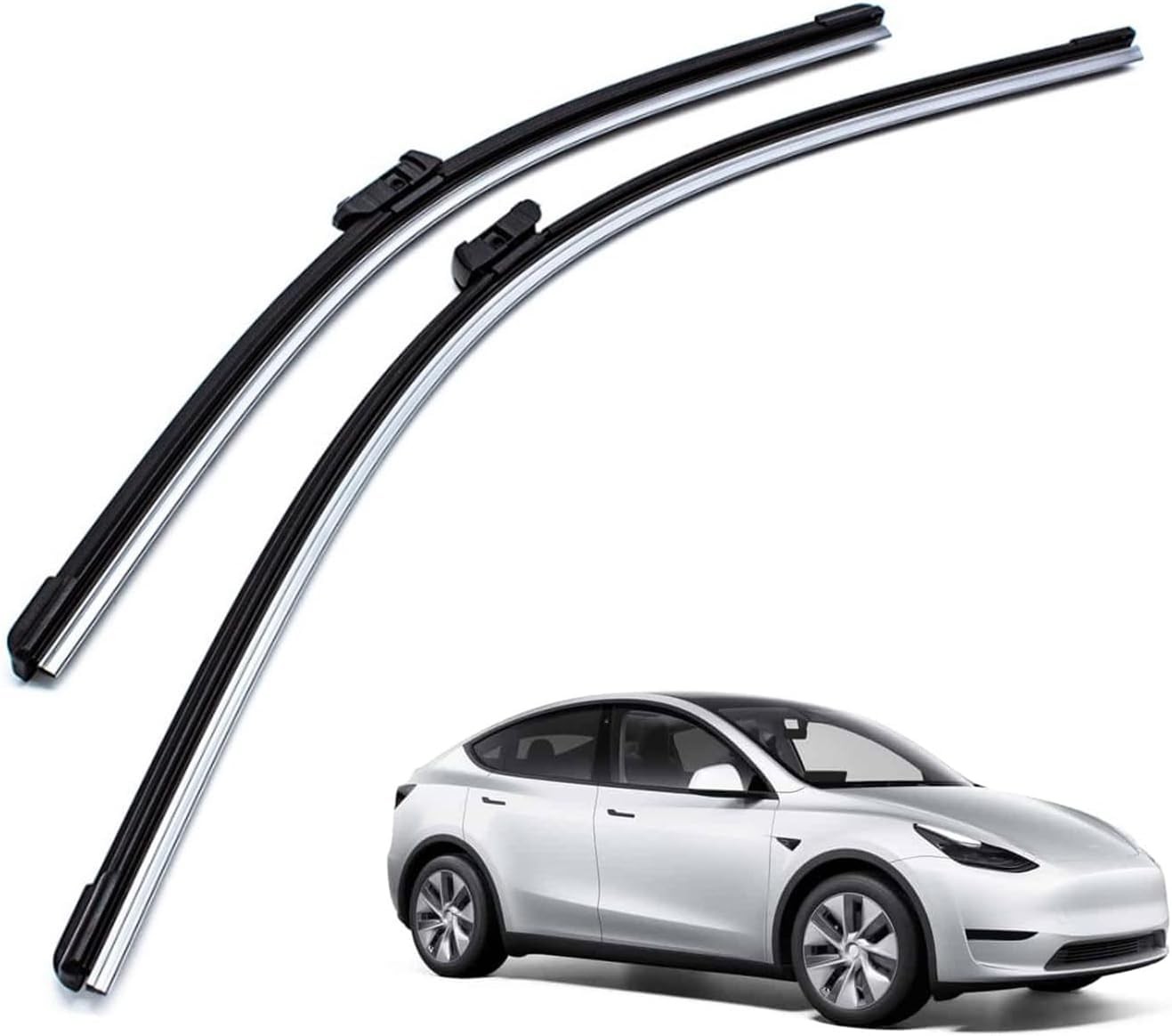 Essuie-glaces Tesla Model Y sans traces ni grincements pour réparer la visibilité de nuit