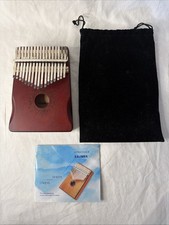 17 Key Kalimba Thumb Piano Finger Mbira Mahogany Koa Wood Keyboard Instrument