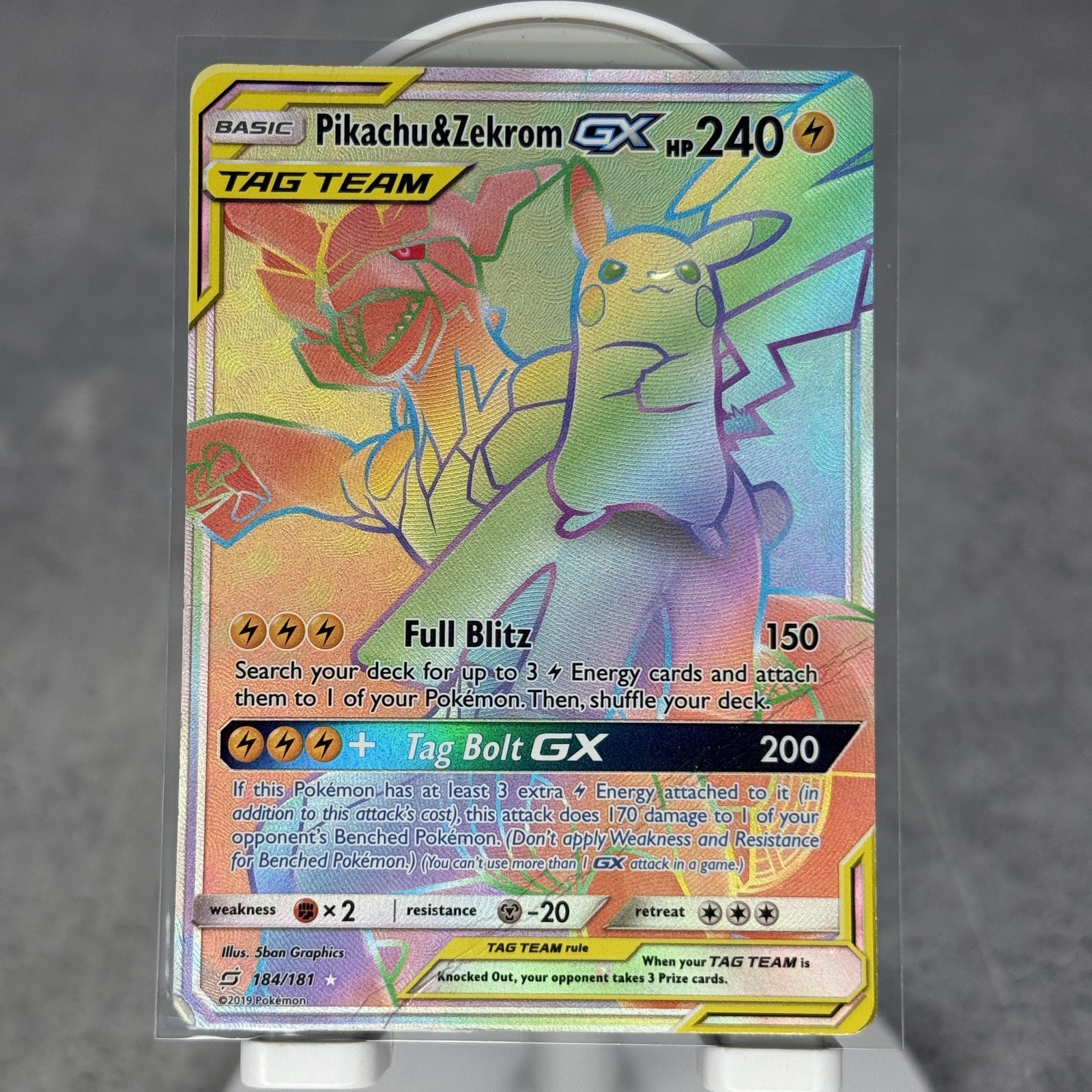 Pikachu & Zekrom GX (Secret) - SM - Team Up (SM9) OS