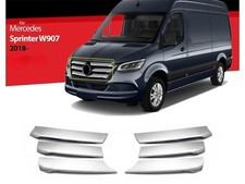 K&uuml;hlergrillleisten f&uuml;r Mercedes Sprinter W907 Edelstahl Grillleiste ab 2018 6tlg