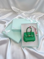 Green Luxury Designer Bag Purse Charm Accessory