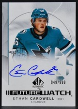 2024-25 SP Authentic Future Watch Auto Ethan Cardwell 187  RC Auto 049/999