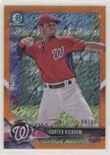 2018 Bowman Chrome Prospects Orange Shimmer Refractor 4/25 Carter Kieboom s3g