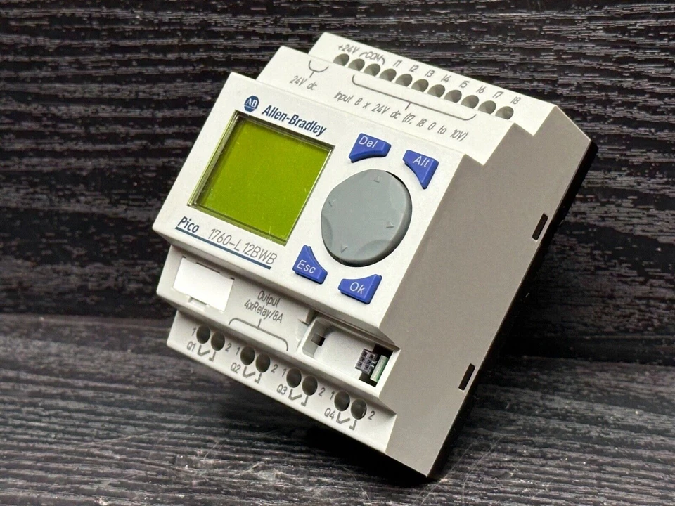 Allen Bradley 1760-L12BWB 1760L12BWB Ser B Rev A Pico Controller 24VDC 2W PLC - Image 2 of 4