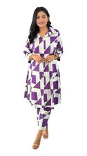Women's Cotton Blend Trendy Printed Kurti with Bottom