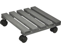 Pflanzenroller Wagner Holz 29 X 29 Cm Anthrazit