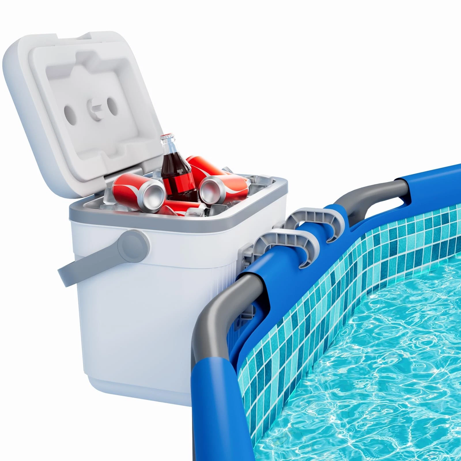 BITIWEND Poolside Storage Basket Cooler 13QT Insulated Ice Chest Holds 16 Cans
