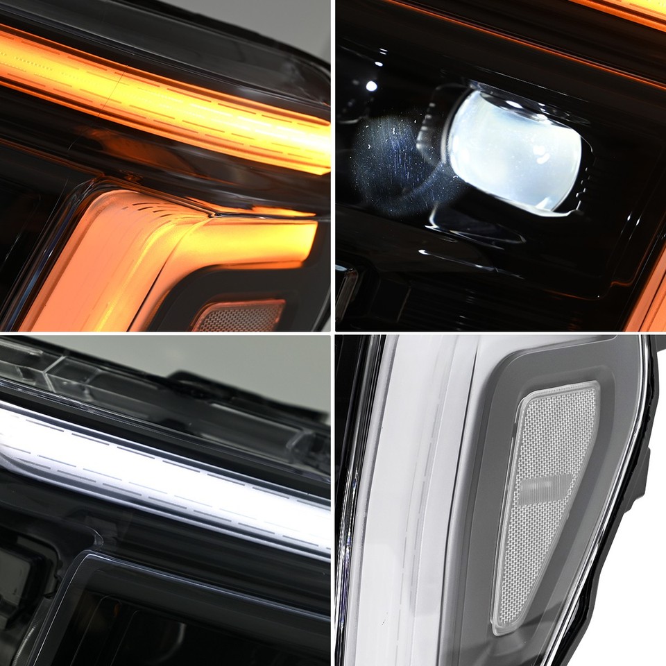 LED Headlights For Ford F150 2024-2026 White DRL Sequential Signal ...