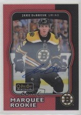 2017 O-Pee-Chee Platinum Retro Rainbow Red Marquee Rookies Jake DeBrusk Auto 0zu