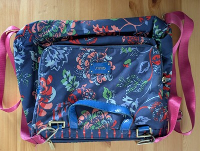Oilily Rucksack, Blau Florales Muster
