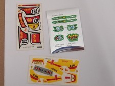 majorette autocollant stickers porsche, ferrari , super rockers d'origine