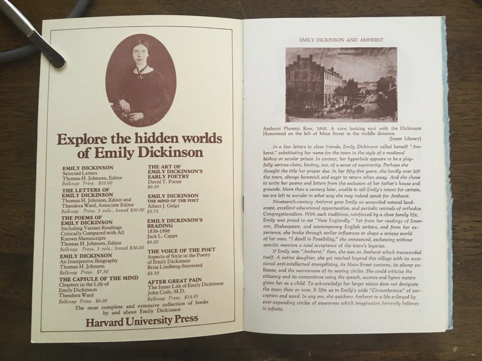 #1436 AMHERST MA Emily Dickinson first day of issue 1971 Harvard University Pres - Image 2 of 2