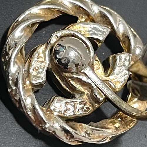 Auténticos pendientes Chanel marca coco 213 chapados en oro GP estrás para mujer - Imagen 8 de 8