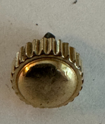 VINTAGE 16 SIZE ELGIN B.W.R. KEYSTONE POCKET WATCH STEM & CROWN Y.G.F.