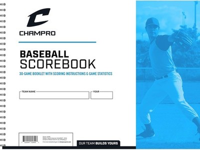 Champro Baseball Score Book 28 Game Booklet With Scoring Instructions & Stats